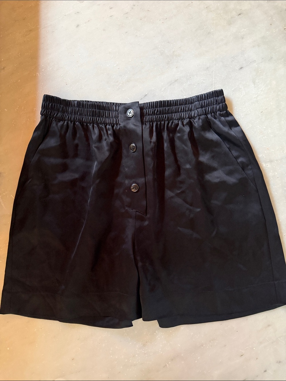 Nanushka Elastic-Waist Button-Front Women's Shorts - new with tags